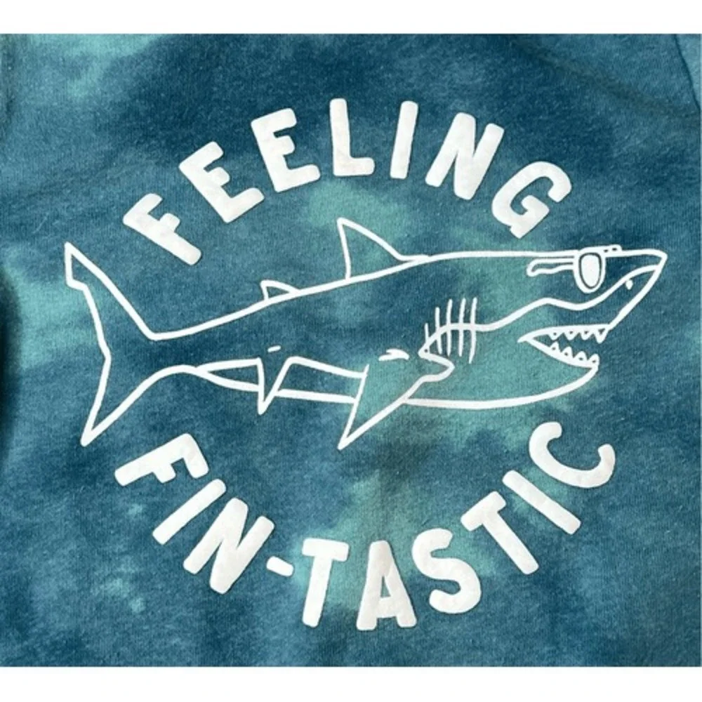 Old Navy Crewneck Blue Shark Graphic‎ Sweatshirt Toddler 2T Cozy Casual